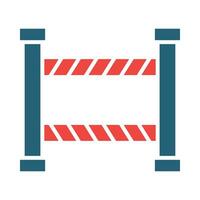 Barrier Vector Glyph Two Color Icon For Personal And Commercial Use.