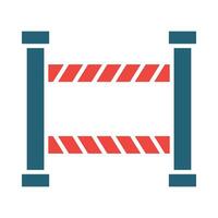 Barrier Vector Glyph Two Color Icon For Personal And Commercial Use.