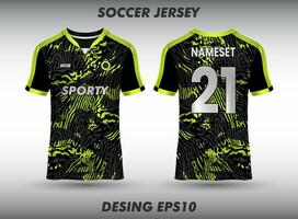 Template for soccer jersey, in front and back view. vector