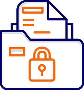 Secure Folder Vector Icon