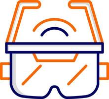 icono de vector de gafas ar