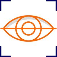 icono de vector de exploración ocular