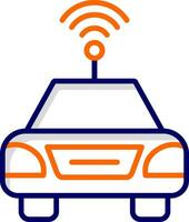 Autonomous Car Vector Icon