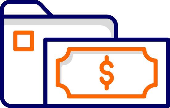 icono de vector de carpeta