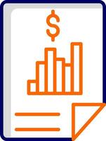 Financial Report Vector Icon