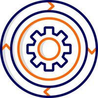 icono de vector de gráfico circular