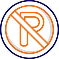 No Parking Vector Icon