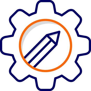 icono de vector de engranaje