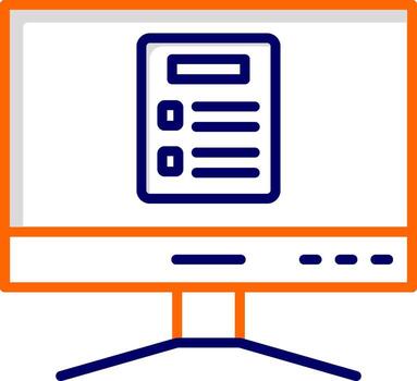 icono de vector de computadora