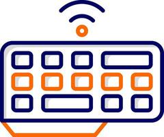 Wireless Keyboard Vector Icon