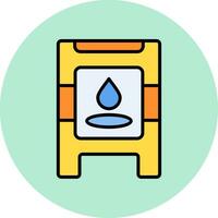 Wet Floor Vector Icon