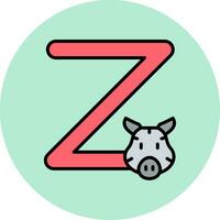 Capital Z Vector Icon