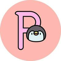 Capital P Vector Icon