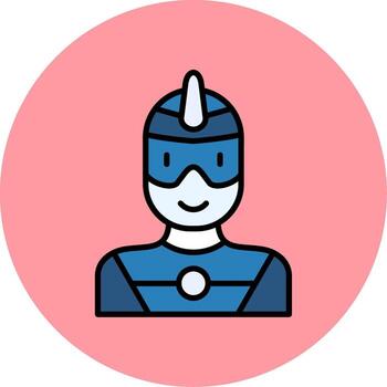 superhéroe vector icono