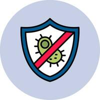 antibacteriano vector icono