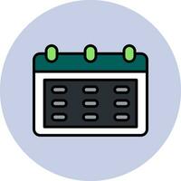 icono de vector de calendario