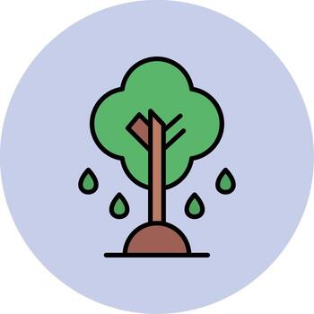 icono de vector de árbol
