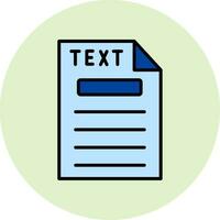 Text Vector Icon