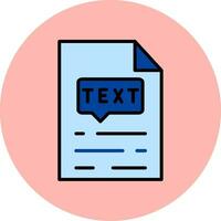 icono de vector de texto