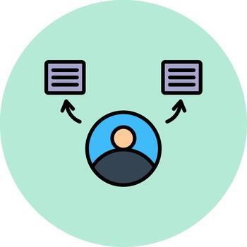 natural idioma Procesando vector icono