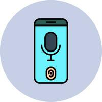 Voice Recognition Vector Icon