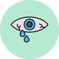 acuoso ojo vector icono