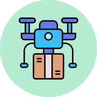 Drone Delivery Vector Icon