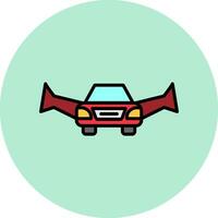 Flying Car Vector Icon