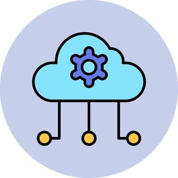 Cloud Computing Vector Icon