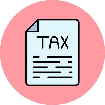 icono de vector de impuestos