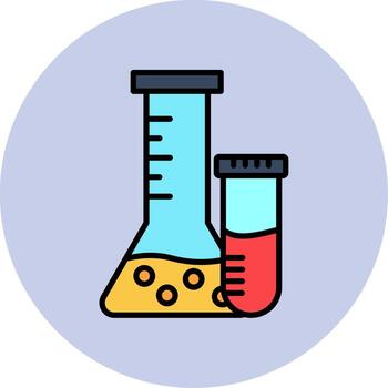 icono de vector de matraz