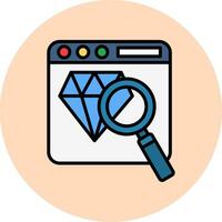 magnifying glass Vector Icon