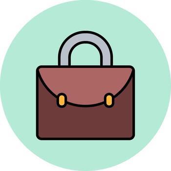 icono de vector de maletín