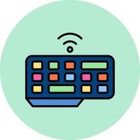 Wireless Keyboard Vector Icon