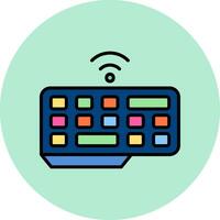 Wireless Keyboard Vector Icon