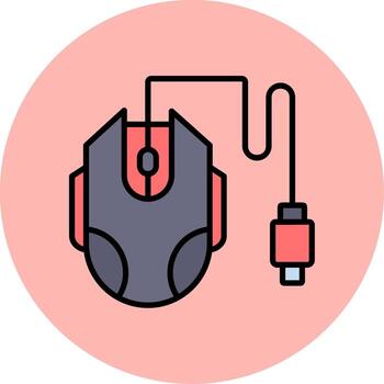 icono de vector de ratón de computadora