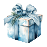 aquarelle Noël cadeaux clipart, Noël aquarelle présente. ai généré. png