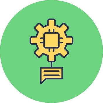 natural idioma Procesando vector icono