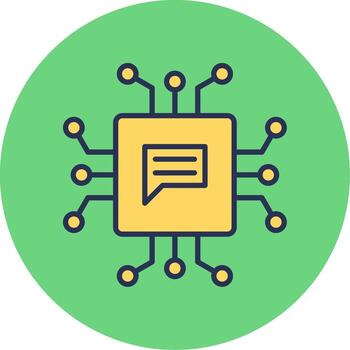 Natural Language Processing Vector Icon