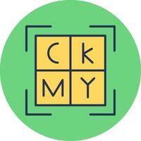 Cmyk Vector Icon