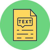 icono de vector de texto