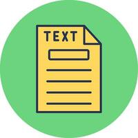 icono de vector de texto