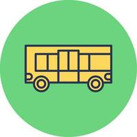 icono de vector de bus