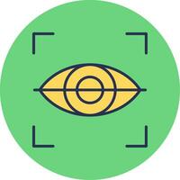 icono de vector de exploración ocular