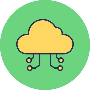 Cloud Computing Vector Icon