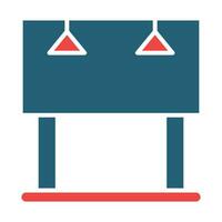 BillBoard Vector Glyph Two Color Icon For Personal And Commercial Use.