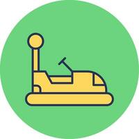 Bumper Car Vector Icon