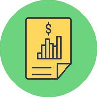 Financial Report Vector Icon