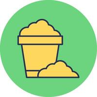 Sand Bucket Vector Icon