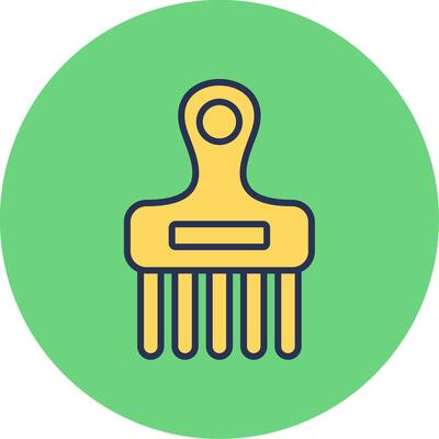 Afro Comb Vector Icon